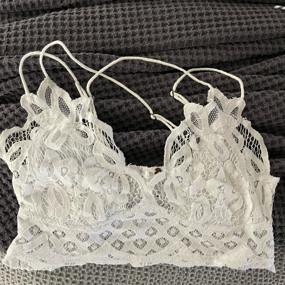 Free People Lace Bralette, size large